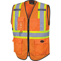 6958 Zipper Front Safety Vest, High Visibility Orange, Small, Polyester Advanced Consulting and Training Ltd.