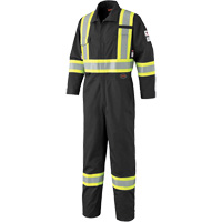 7702BK Combinaison ignifuge et r&eacute;sistant &agrave; l'arc &eacute;lectrique 88/12 FR-Tech, Taille 36, Noir, 9,7 cal/cm² Advanced Consulting and Training Ltd.