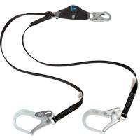 Anti-Corrosion Energy Absorbing Lanyard, 6', Rebar Hook Center, Snap Hook Leg Ends, Polyester Advanced Consulting and Training Ltd.