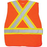 Veste d'arpenteur haute visibilit&eacute; conforme &agrave; la CSA, Orange haute visibilit&eacute;, Moyen, Polyester Advanced Consulting and Training Ltd.