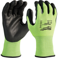 High-Visibility Cut-Resistant Gloves, Size Small, 15 Gauge, Nitrile/Polyurethane Coated, Polyethylene Shell, ANSI/ISEA 105 Level 3 Advanced Consulting and Training Ltd.