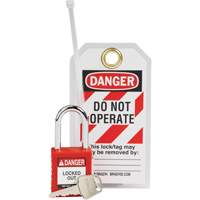 Nylon Safety Lockout Padlock & Tag Kit, 3 Components Advanced Consulting and Training Ltd.
