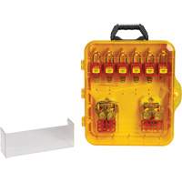Lockout Station with Keyed Alike Nylon Safety Lockout Padlocks, Plastic Padlocks, 12 Padlock Capacity, Padlocks Included Advanced Consulting and Training Ltd.