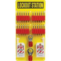 Lockout Board with Keyed Different Nylon Safety Lockout Padlocks, Plastic Padlocks, 24 Padlock Capacity, Padlocks Included Advanced Consulting and Training Ltd.