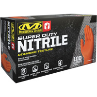 Super Duty Disposable Gloves, 9/Medium, Nitrile, 8-mil, Powder-Free, Orange Advanced Consulting and Training Ltd.