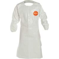 Disposable Sleeved Apron, Tychem&reg; 4000, White, 44" L Advanced Consulting and Training Ltd.