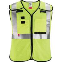 Gilet de s&eacute;curit&eacute; &agrave; maille d&eacute;tachable, Noir/Jaune lime haute visibilit&eacute;, Moyen/Petit Advanced Consulting and Training Ltd.