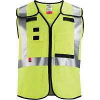 Gilet de s&eacute;curit&eacute; &agrave; maille d&eacute;tachable, Noir/Jaune lime haute visibilit&eacute;, Moyen/Petit Advanced Consulting and Training Ltd.