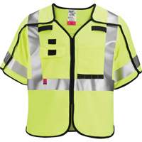 Gilet de s&eacute;curit&eacute; &agrave; maille d&eacute;tachable, Noir/Jaune lime haute visibilit&eacute;, Moyen/Petit Advanced Consulting and Training Ltd.
