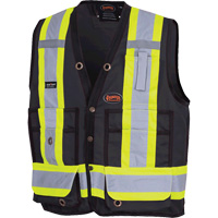 6692BK Veste de s&eacute;curit&eacute; pour arpenteur, Noir, Moyen, Polyester Advanced Consulting and Training Ltd.