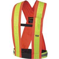 5593 Safety Sash, High Visibility Orange, Yellow Reflective Colour, One Size Advanced Consulting and Training Ltd.