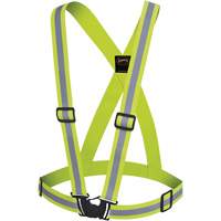 5497 Safety Sash, High Visibility Lime-Yellow, Silver Reflective Colour, One Size Advanced Consulting and Training Ltd.