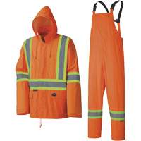 5598 Lightweight Waterproof Rain Suit, Polyester/PVC, Small, High Visibility Orange Advanced Consulting and Training Ltd.