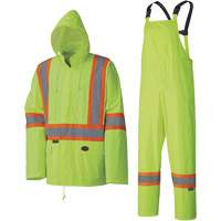 5599 Lightweight Waterproof Rain Suit, Polyester/PVC, X-Small, High Visibility Lime-Yellow Advanced Consulting and Training Ltd.