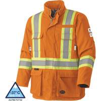 5533 Manteau de s&eacute;curit&eacute; ignifuge, Petit, Orange haute visibilit&eacute;, 58 cal/cm² Advanced Consulting and Training Ltd.