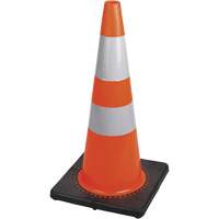 183 C&ocirc;ne de s&eacute;curit&eacute; flexible de premi&egrave;re qualit&eacute;, 28", Orange, Bande(s) r&eacute;fl&eacute;chissante(s) 4" & 6" Advanced Consulting and Training Ltd.
