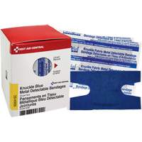 Knuckle Blue Detectable Bandages, Knuckle, Fabric Metal Detectable, Sterile Advanced Consulting and Training Ltd.