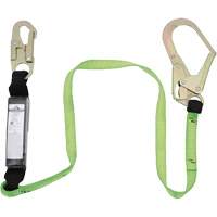 SA-5402-4 Shock Absorbing Lanyard, 4', Rebar Hook Center, Snap Hook Leg Ends, Polyester Advanced Consulting and Training Ltd.