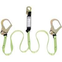 SA-54022-6 Shock Absorbing Lanyard, 6', Rebar Hook Center, Snap Hook Leg Ends, Polyester Advanced Consulting and Training Ltd.