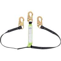 SA-64000-6 Shock Absorbing Lanyard, 6', Snap Hook Center, Snap Hook Leg Ends, Polyester Advanced Consulting and Training Ltd.