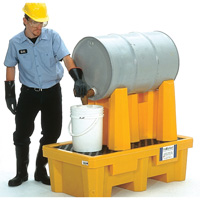 Syst&egrave;me de confinement Ultra-Drum pour 1 baril avec drain, 52" lo x 29" la x 49,5" ha, 750 gal. US Capacit&eacute; Advanced Consulting and Training Ltd.