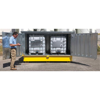 Steel Ultra-Twin IBC Hard Top, 123.4" L x 73.4" W x 66.4" H, 12250 lbs. Load Capacity Advanced Consulting and Training Ltd.