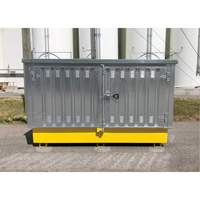 Steel Ultra-Twin IBC Hard Top, 123.4" L x 73.4" W x 66.4" H, 12250 lbs. Load Capacity Advanced Consulting and Training Ltd.