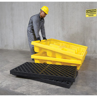 4-Drum Nestable Ultra-Spill Pallet&reg;, 66 US gal. Spill Capacity, 51" x 51" x 10" Advanced Consulting and Training Ltd.