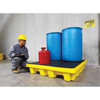 4-Drum Nestable Ultra-Spill Pallet&reg;, 66 US gal. Spill Capacity, 51" x 51" x 10" Advanced Consulting and Training Ltd.