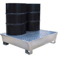 2-Drum Steel Ultra-Spill Pallet&reg;, 68 US gal. Spill Capacity, 47.2" x 31.4" x 17.4" Advanced Consulting and Training Ltd.