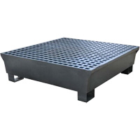4-Drum Steel Ultra-Spill Pallet&reg;, 68 US gal. Spill Capacity, 49.1" x 47.1" x 10.9" Advanced Consulting and Training Ltd.