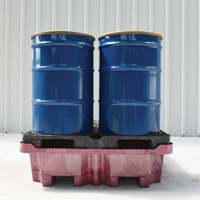 4-Drum Ultra-Spill King&reg; Drum Spill Pallet, 85 US gal. Spill Capacity, 51" x 51" x 17.5" Advanced Consulting and Training Ltd.