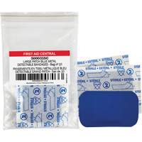 Blue Adhesive Bandages, Rectangular/Square, 3", Fabric Metal Detectable, Non-Sterile Advanced Consulting and Training Ltd.