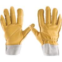 All-Leather Gloves, 7/Small, Grain Leather Palm, Elastic Cuff Advanced Consulting and Training Ltd.
