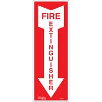 Enseigne Fire Extinguisher, 5" x 14", Vinyle, Anglais avec pictogramme Advanced Consulting and Training Ltd.