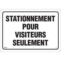 Enseigne  Stationnement pour visiteurs , 14" x 20", Aluminium, Français Advanced Consulting and Training Ltd.