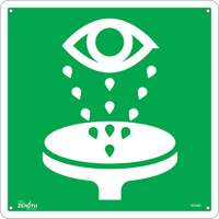 Enseigne de s&eacute;curit&eacute; conforme &agrave; la CSA - Eye Wash, 12" x 12", Aluminium, Pictogramme Advanced Consulting and Training Ltd.