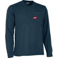 Gridiron Long-Sleeved Pocket-T-Shirt, Men's, Small, Blue Advanced Consulting and Training Ltd.