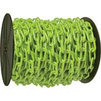 Chaîne de s&eacute;curit&eacute; en plastique robuste, Vert, Maillon de 2", 100' de long Advanced Consulting and Training Ltd.