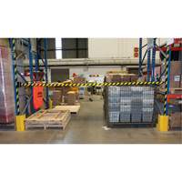Barri&egrave;re murale magn&eacute;tique avec bande magn&eacute;tique, Plastique, Fixation magn&eacute;tique, 15', Ruban Noir et jaune Advanced Consulting and Training Ltd.