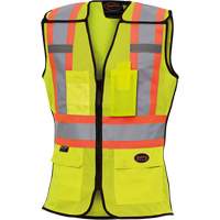 489 Women's High-Visibility Safety Tear-Away Vest, High Visibility Lime-Yellow, X-Small, Polyester Advanced Consulting and Training Ltd.