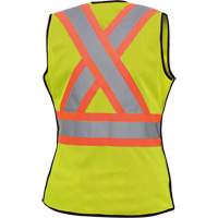 489 Women's High-Visibility Safety Tear-Away Vest, High Visibility Lime-Yellow, X-Small, Polyester Advanced Consulting and Training Ltd.