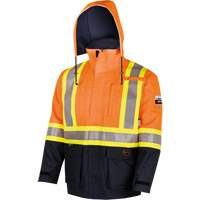 4484 Manteau de s&eacute;curit&eacute; Defender antistatique/ignifuge/anti-arc &eacute;lectrique en trilamin&eacute;, Petit, Noir/Orange haute visibilit&eacute;, 11 cal/cm² Advanced Consulting and Training Ltd.