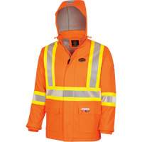 5884 Manteau imperm&eacute;able ignifuge et r&eacute;sistant aux arcs &eacute;lectriques avec capuchon Flash-Gard, Petit, Orange haute visibilit&eacute;, 51 cal/cm² Advanced Consulting and Training Ltd.