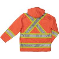 Manteau de s&eacute;curit&eacute; imperm&eacute;able en tissu ind&eacute;chirable Ripstop, Polyester, T-petit, Orange haute visibilit&eacute; Advanced Consulting and Training Ltd.