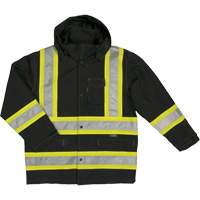 Manteau de s&eacute;curit&eacute; imperm&eacute;able en tissu ind&eacute;chirable Ripstop, Polyester, T-petit, Noir Advanced Consulting and Training Ltd.