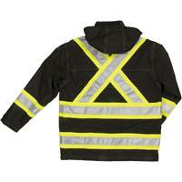 Manteau de s&eacute;curit&eacute; imperm&eacute;able en tissu ind&eacute;chirable Ripstop, Polyester, T-petit, Noir Advanced Consulting and Training Ltd.