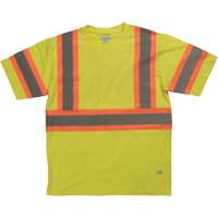 Short Sleeve Safety T-Shirt, Cotton, X-Small, High Visibility Lime-Yellow Advanced Consulting and Training Ltd.