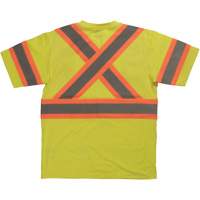 Short Sleeve Safety T-Shirt, Cotton, X-Small, High Visibility Lime-Yellow Advanced Consulting and Training Ltd.
