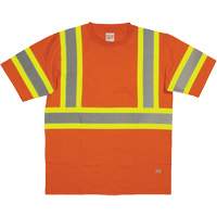 Short Sleeve Safety T-Shirt, Cotton, X-Small, High Visibility Orange Advanced Consulting and Training Ltd.